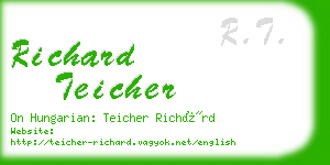 richard teicher business card